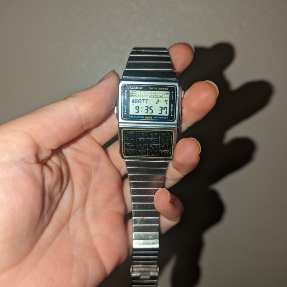 Casio Databank Calculator Watch, 1985 DBC 610